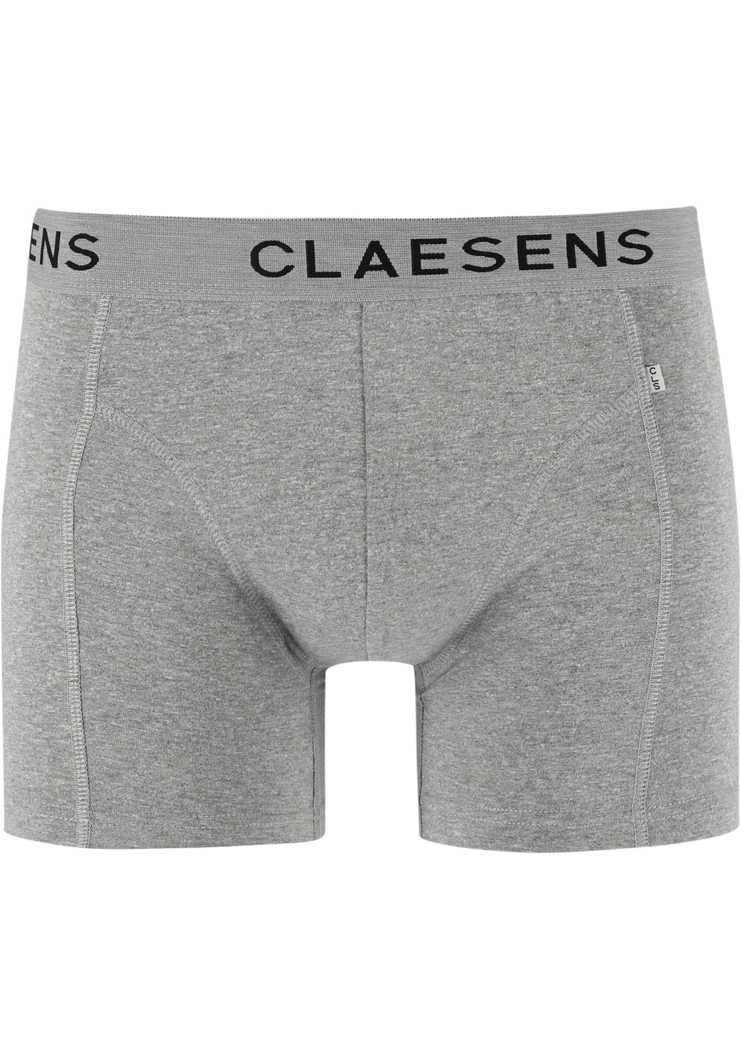Claesen's Basics boxers (3-pack), heren boxers lang, zwart, grijs en blauw